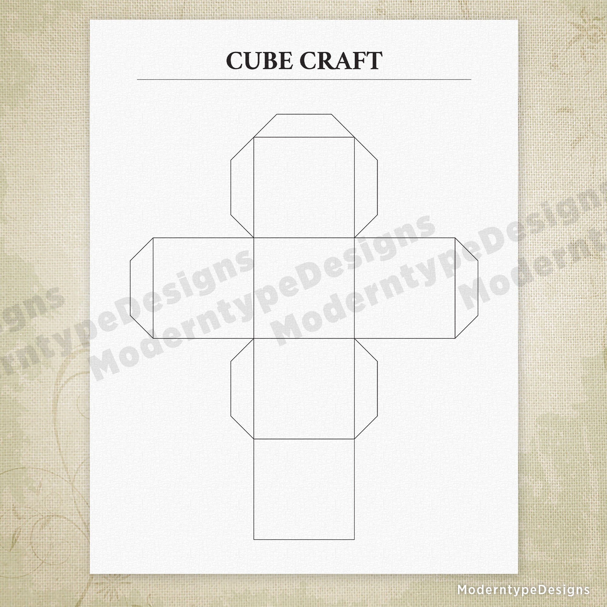 Cube Craft Printable