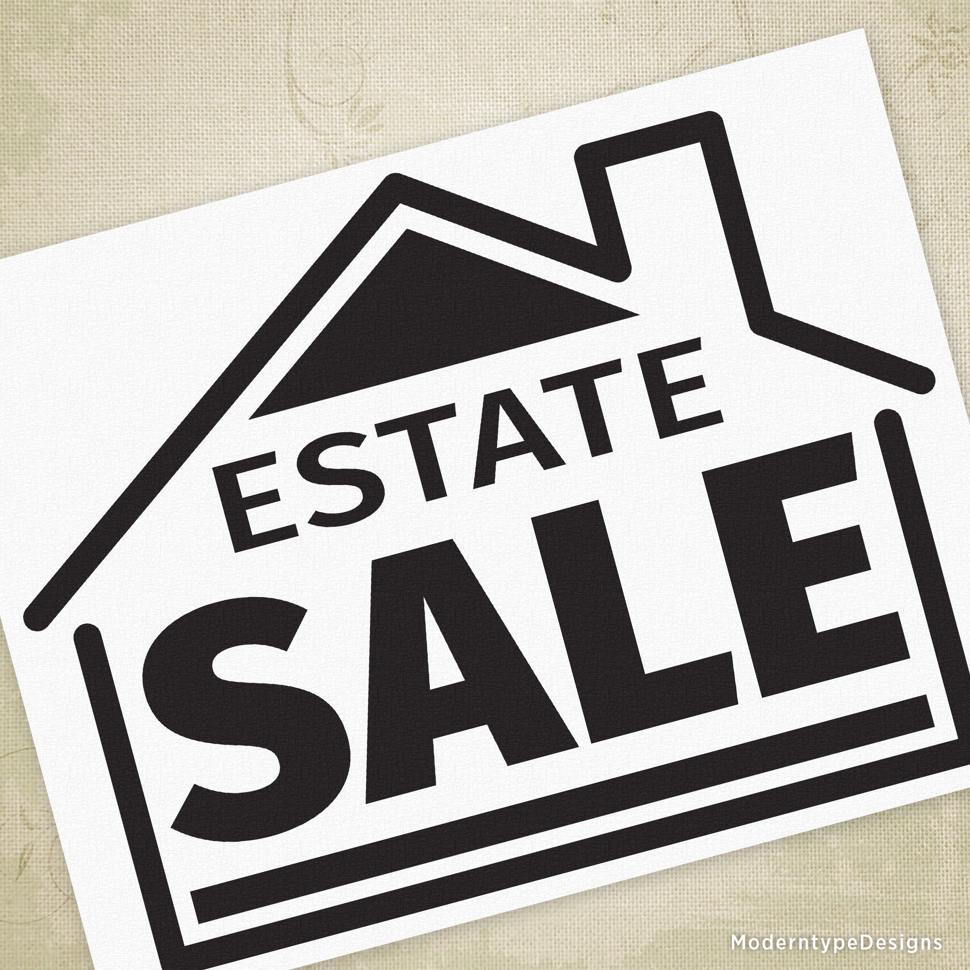 Estate Sale Flyer Printable Sign