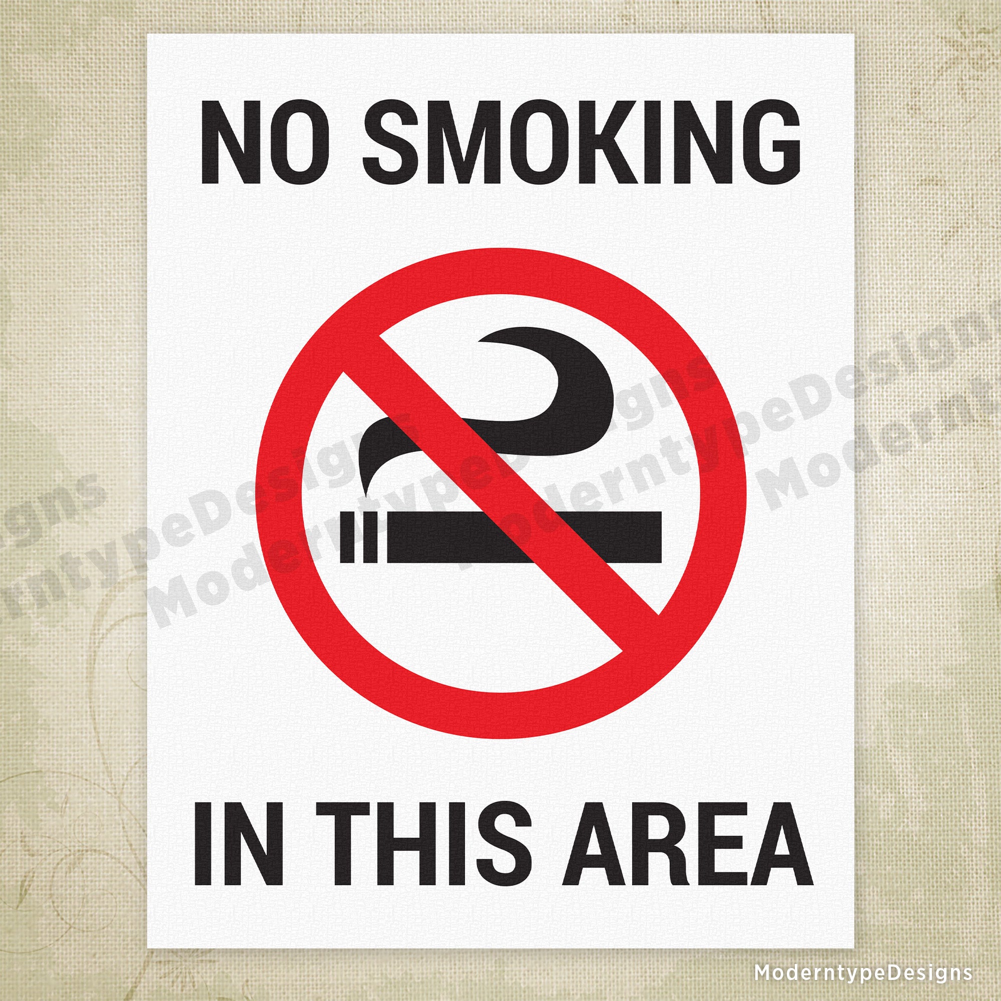 No Smoking Printable Sign