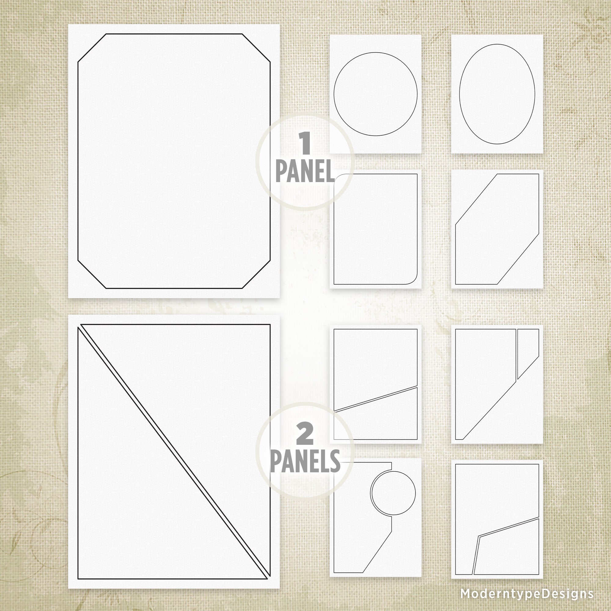 Complex Comic Book Panels Printable