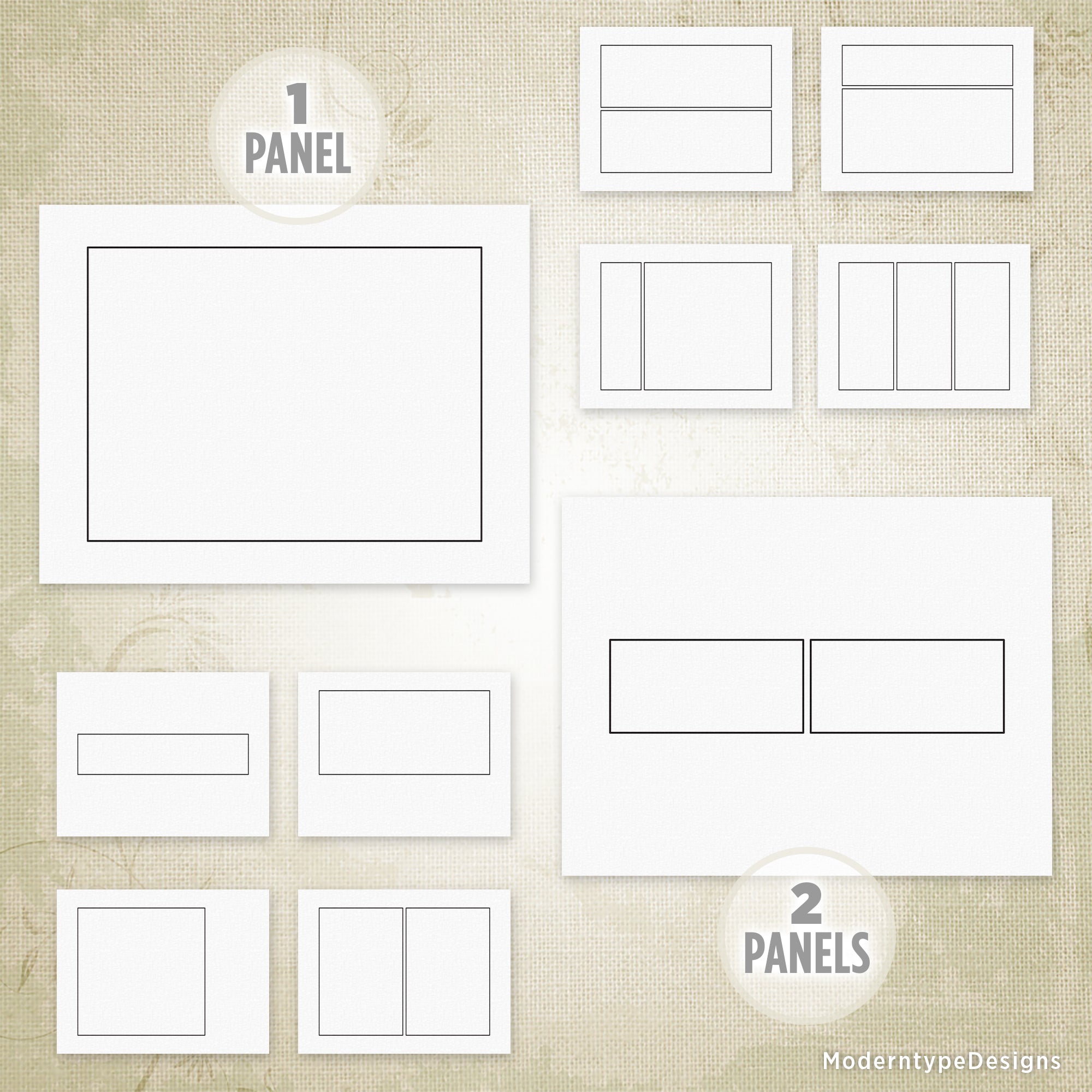 Basic Comic Strip Panels Printable