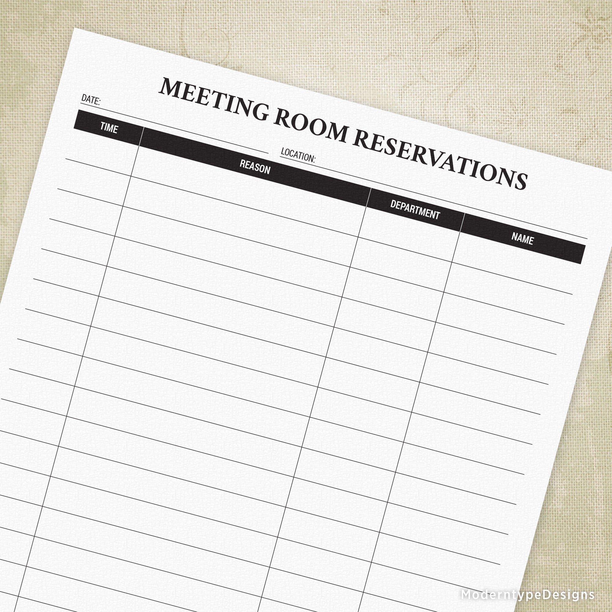 daily-conference-room-reservation-printable for Free Printable Meeting Sign In Sheet Daily Conference Room Reservation Printable for Free Printable Meeting Sign In Sheet