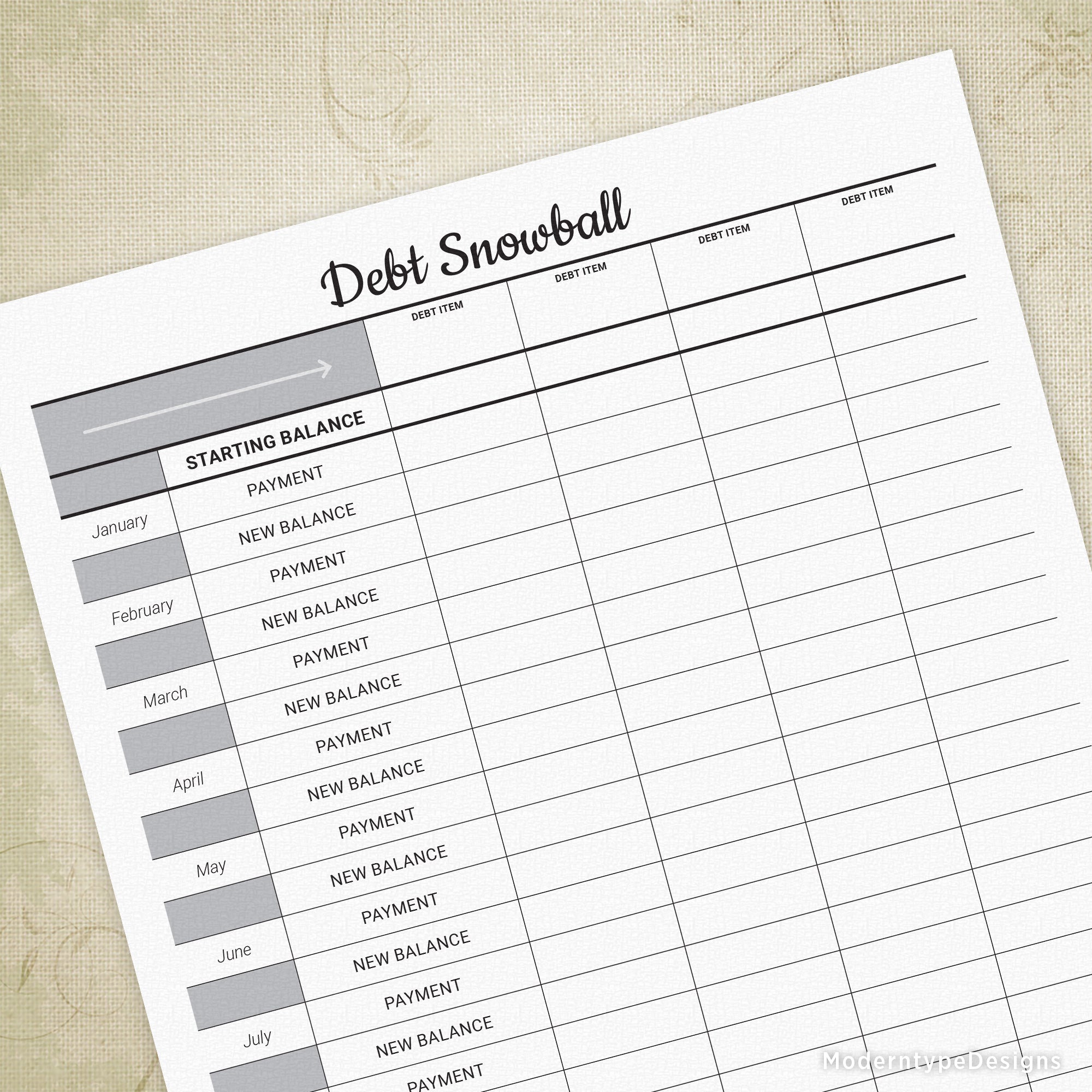 debt-snowball-tracker-printable for Free Printable Debt Tracker Printable Debt Snowball Tracker Printable for Free Printable Debt Tracker Printable