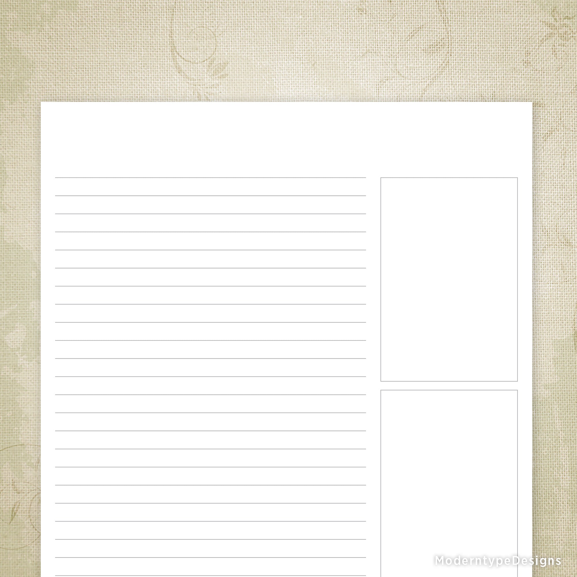 Digital Meeting Notes Planner