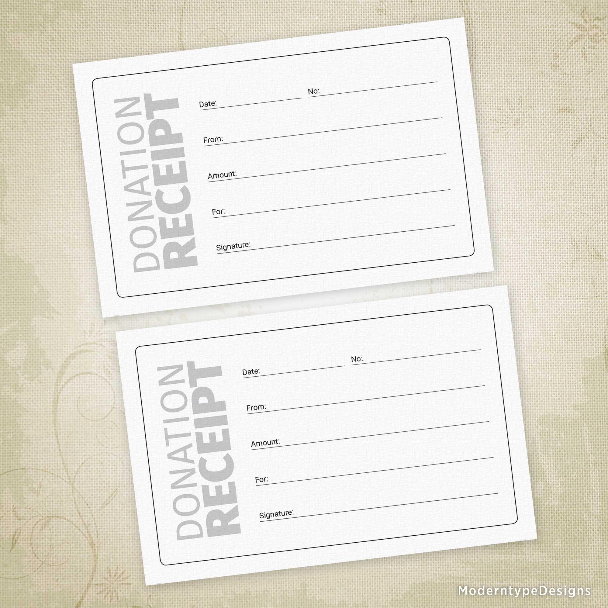 Donations Receipt Printable