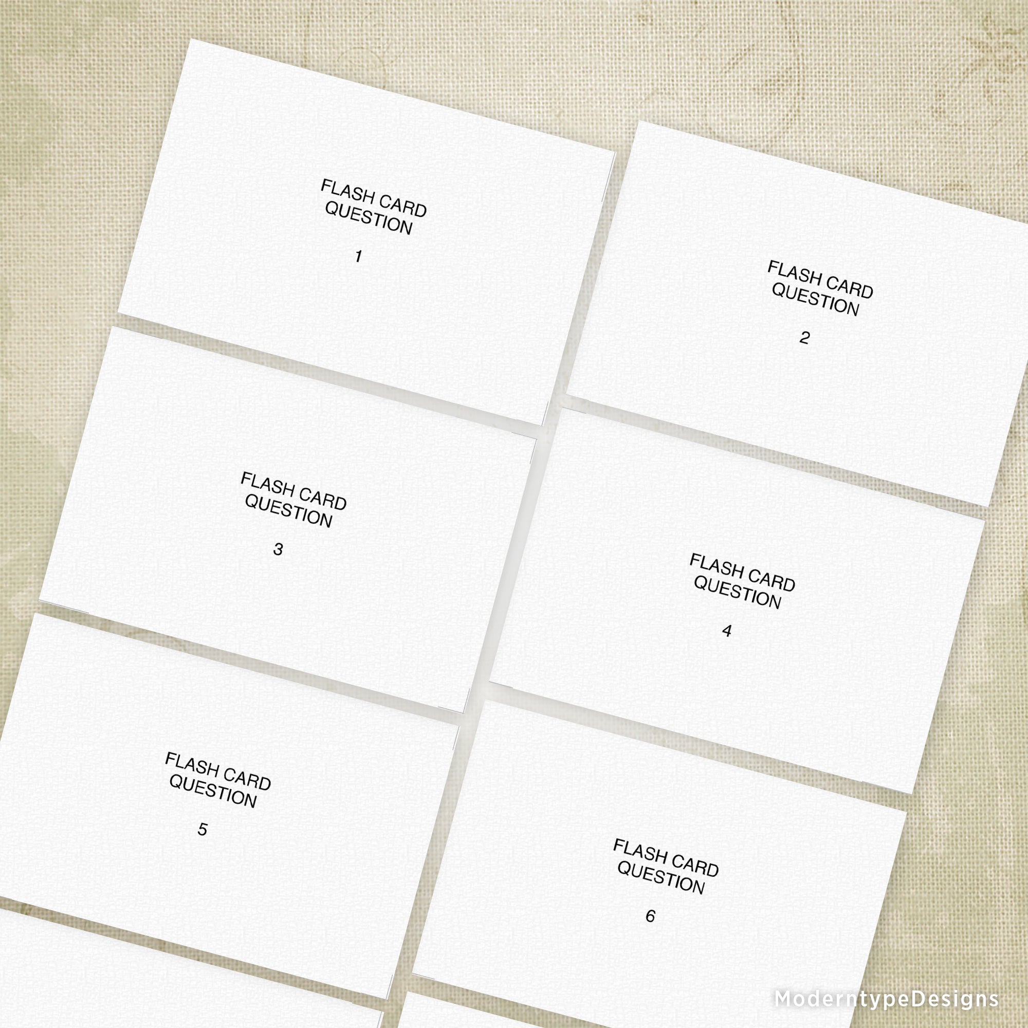 This is a Flash Cards Printable PDF, Notecards for Studying template with editable fields. A digital file, instant download for teachers and students!