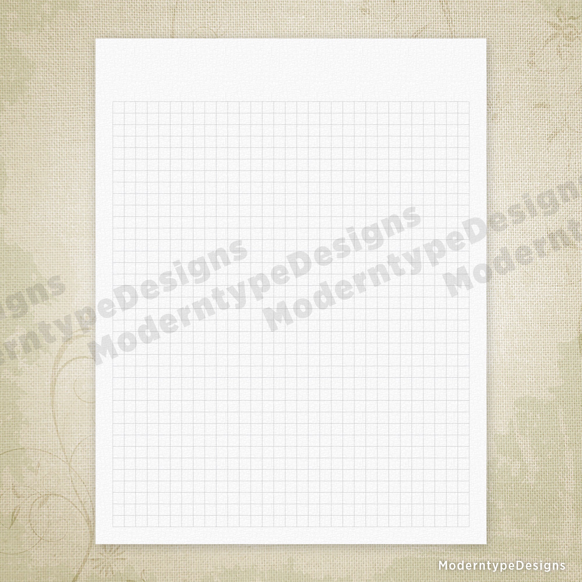 Regular Square Grid Digital Paper Printable