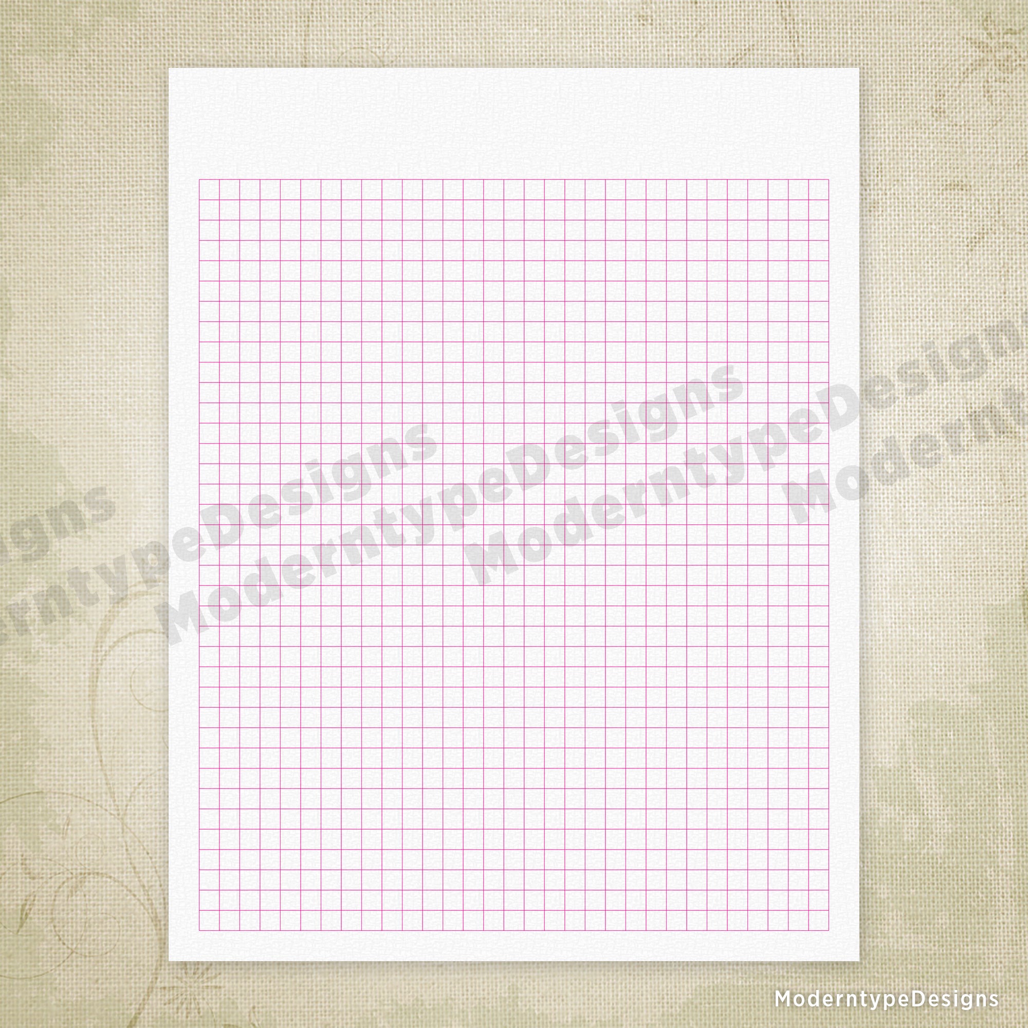 Regular Square Grid Digital Paper Printable