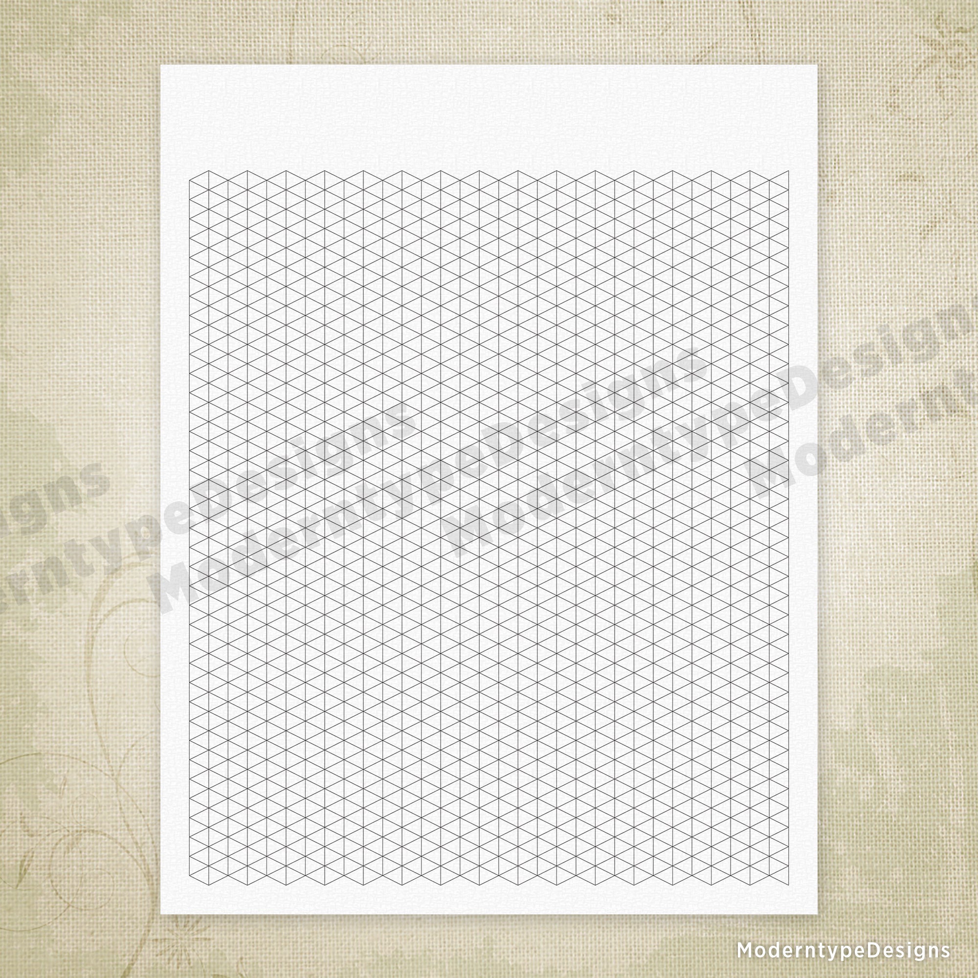 Triangle Grid Digital Paper Printable