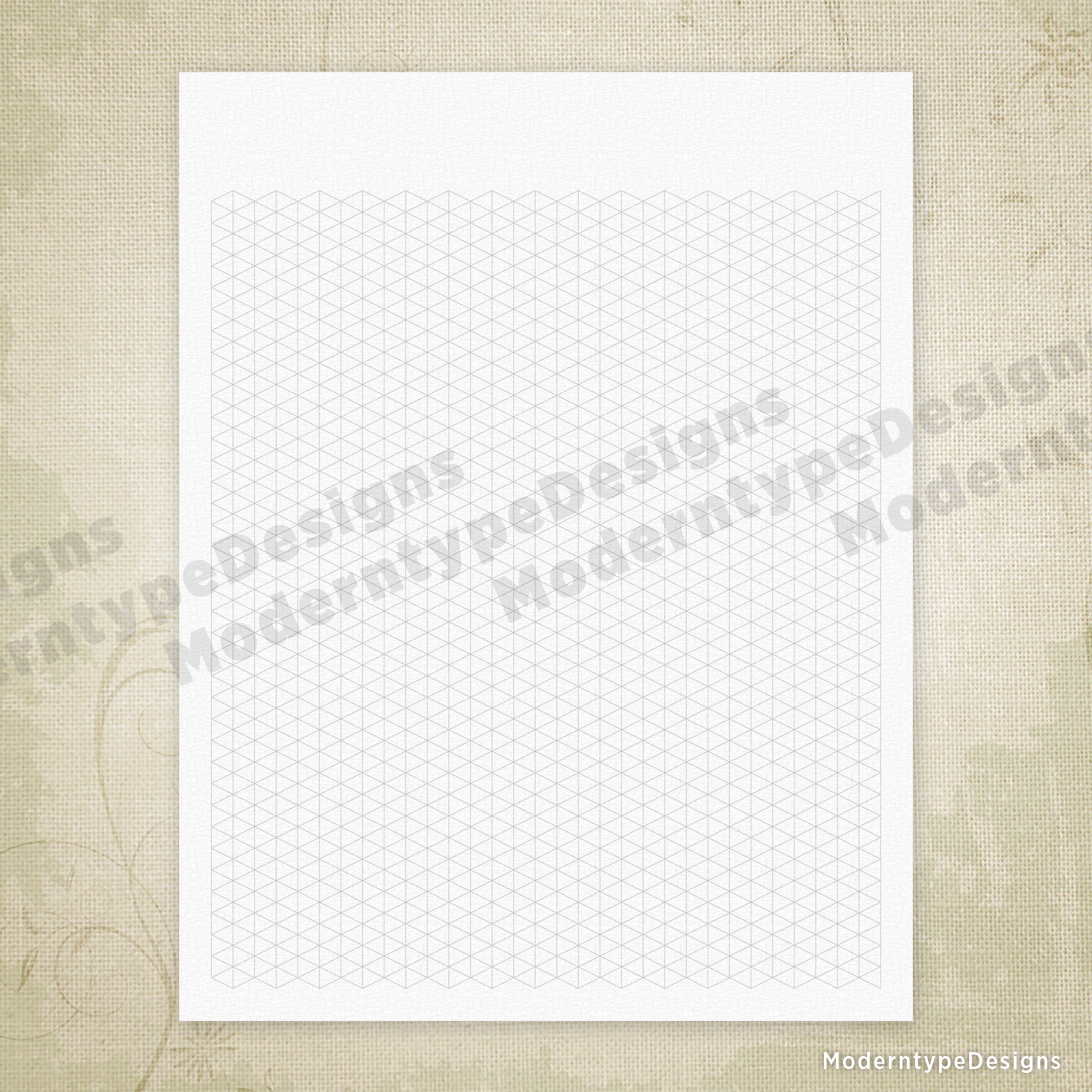 Triangle Grid Digital Paper Printable