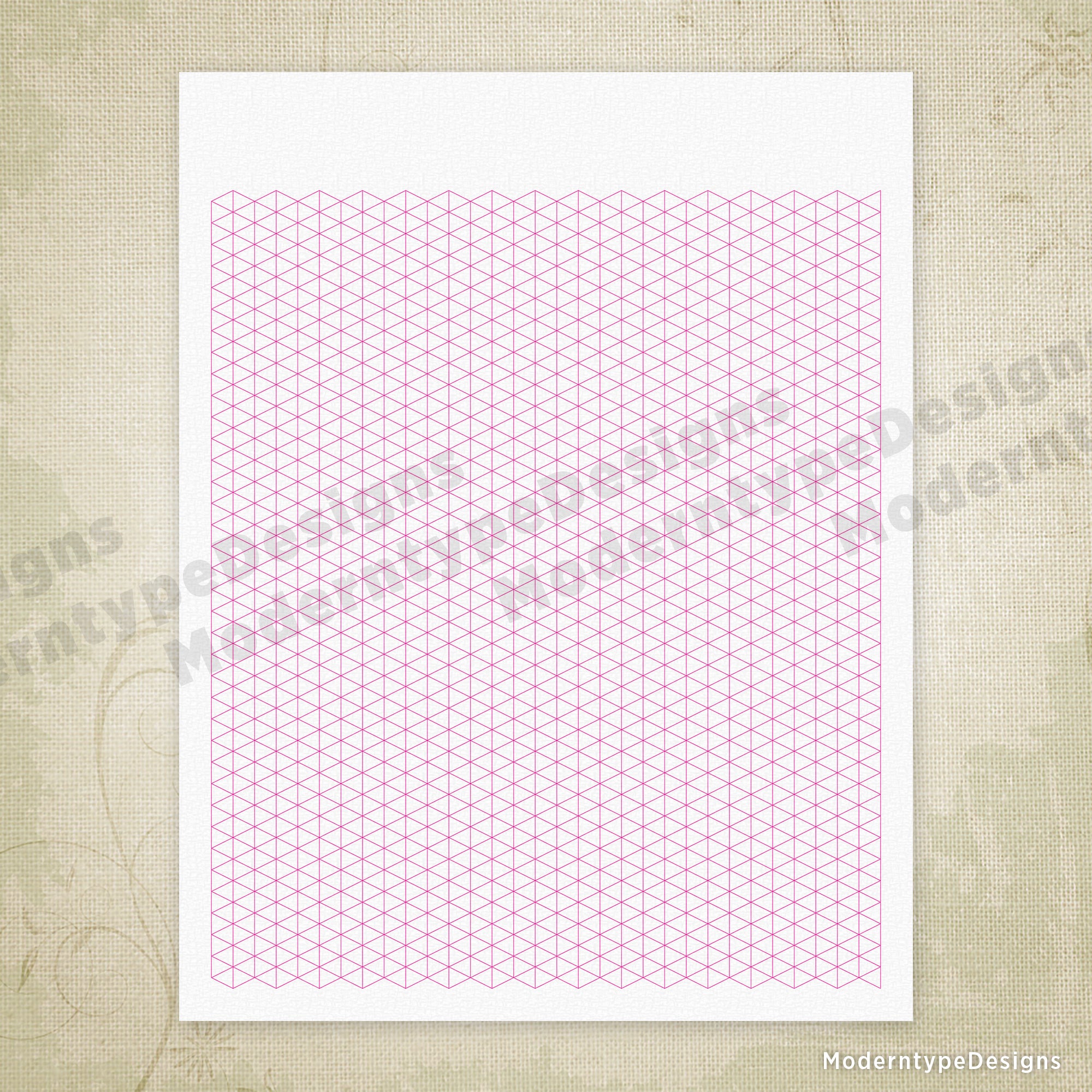 Triangle Grid Digital Paper Printable