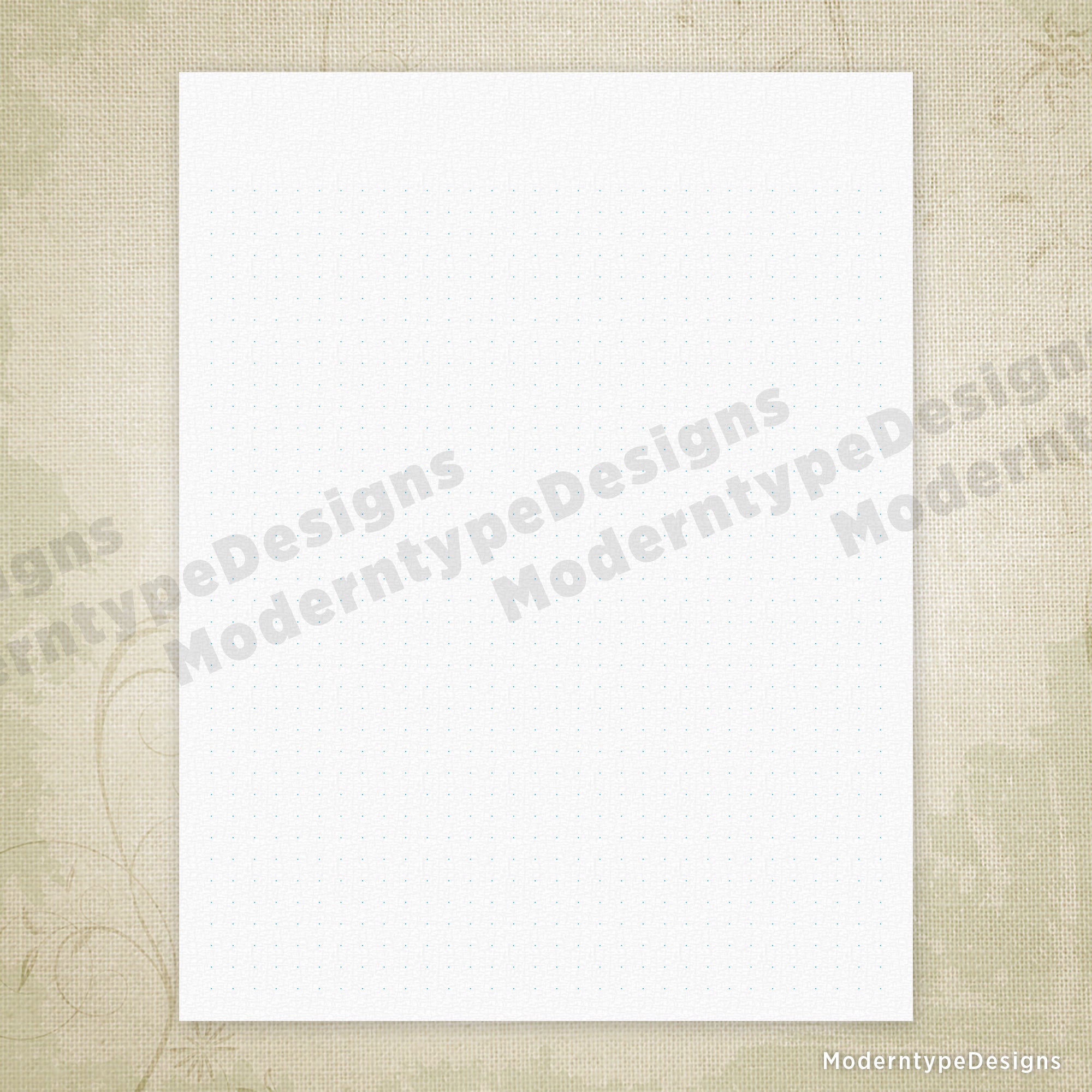 Dotted Grid Digital Paper Printable