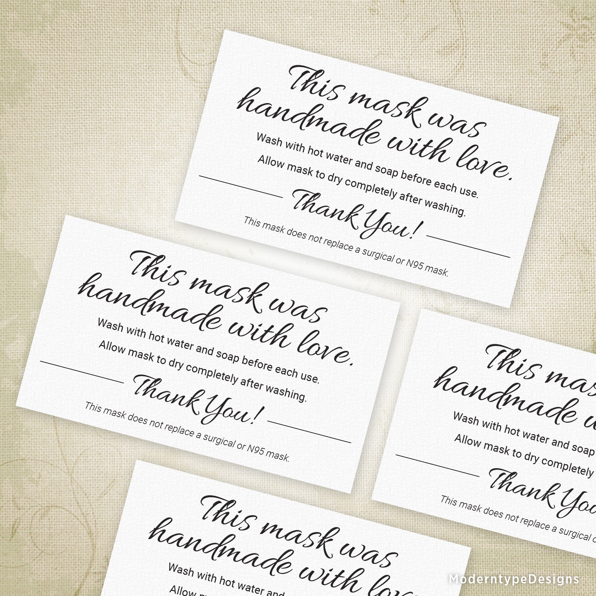 Mask Making Business Printable Kit