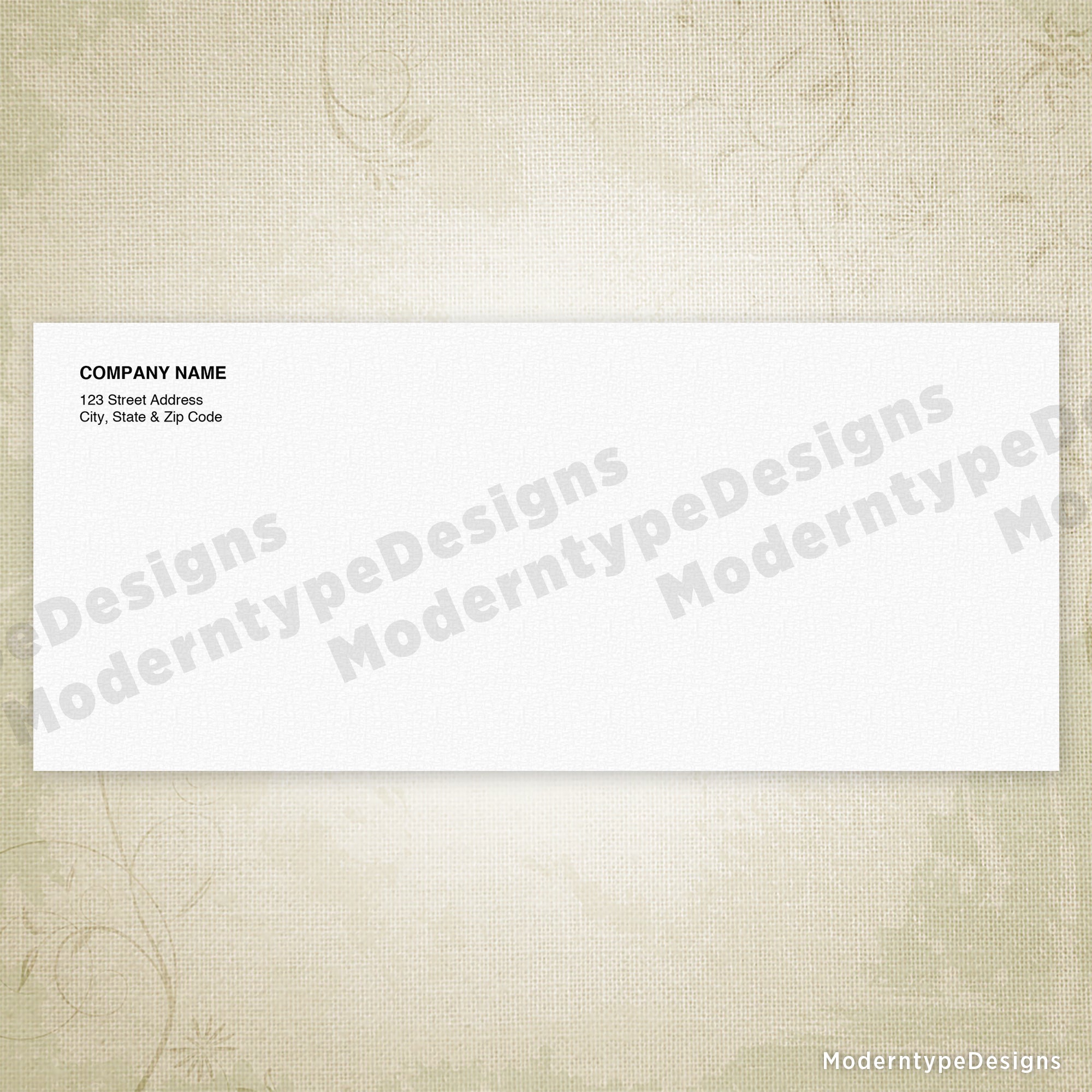 No. 9 Standard Envelope Printable, Editable