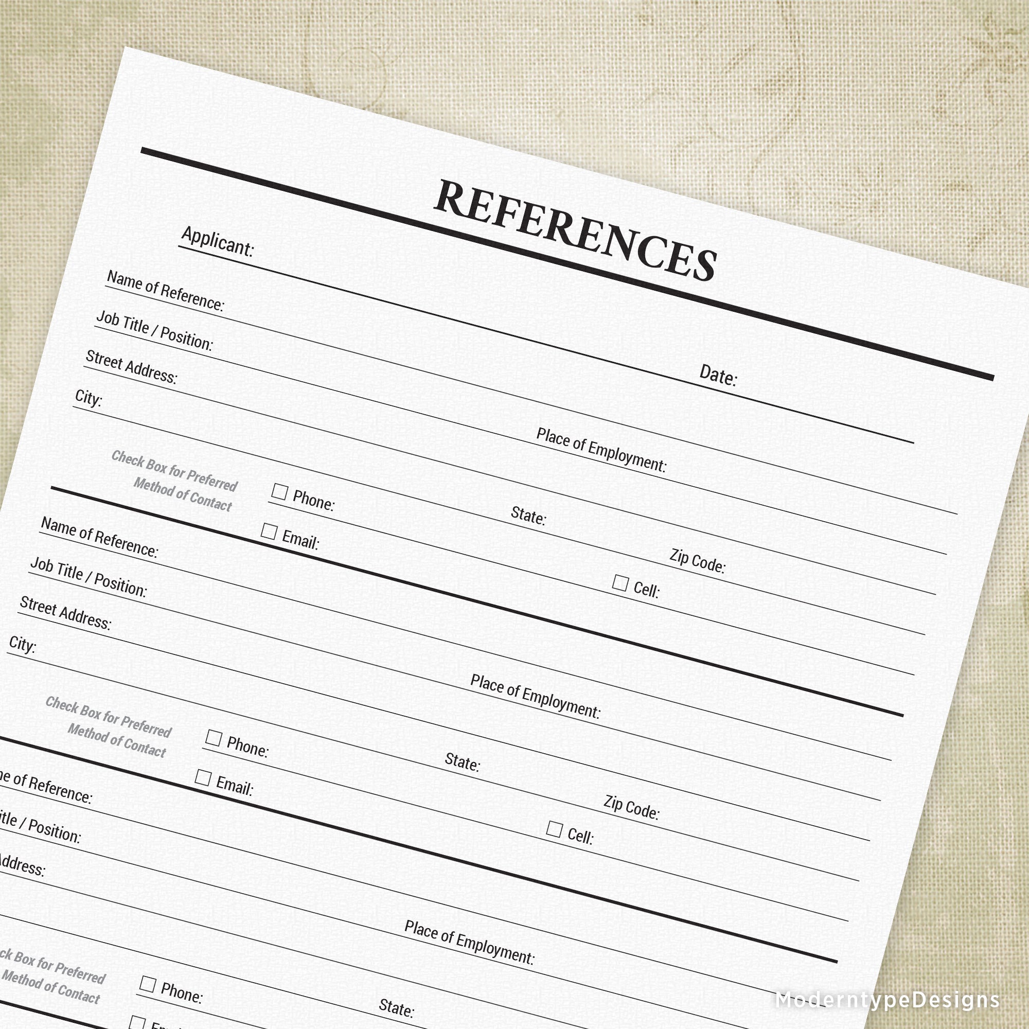 job-references-printable for Free Printable Job Applications Pdf Job References Printable for Free Printable Job Applications Pdf