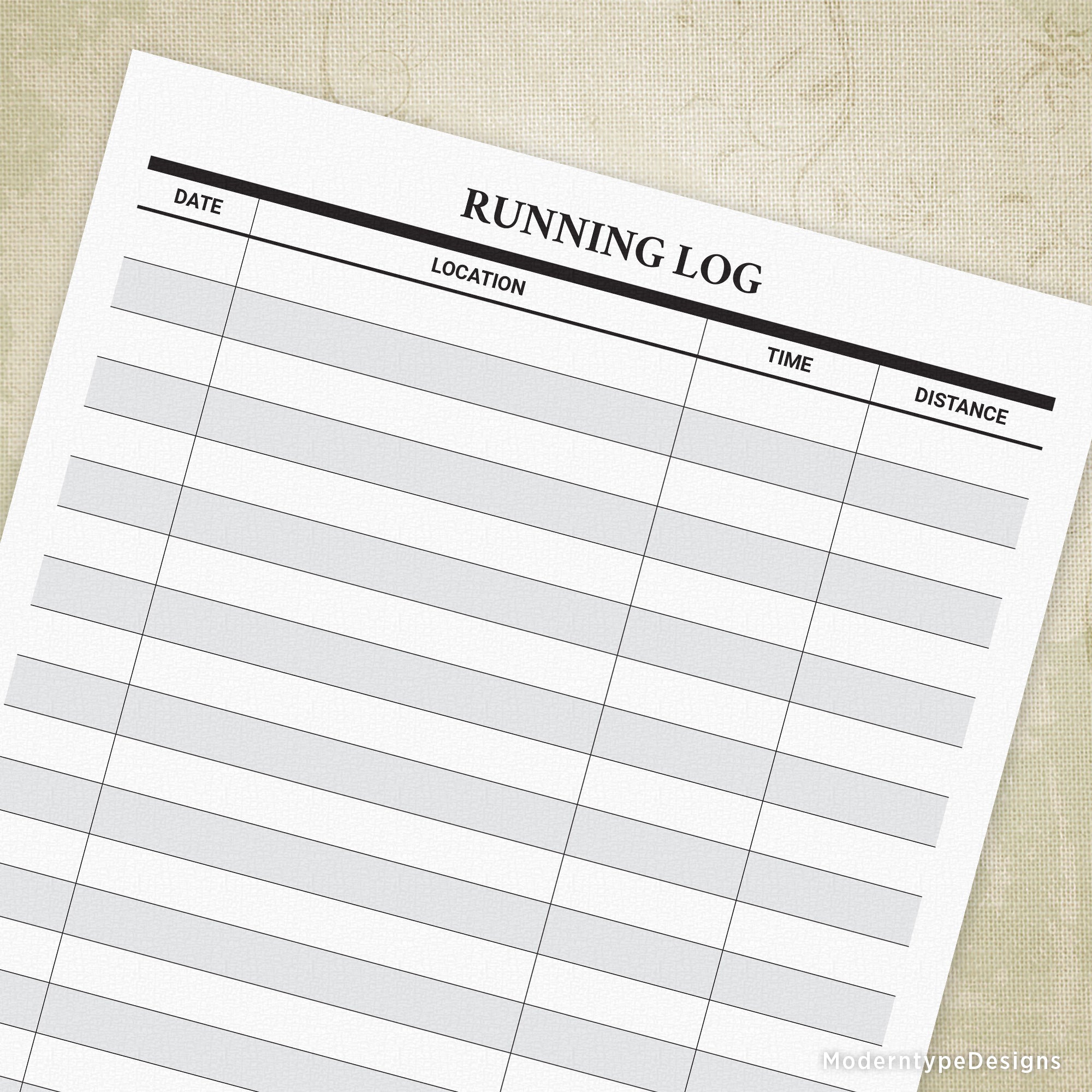 This is a PDF Running Log Form for all of the runners who like to document where and how much they run. Track your times and goals with this form. Also great for after-school programs and sports to track kids' cross-country times or training programs.