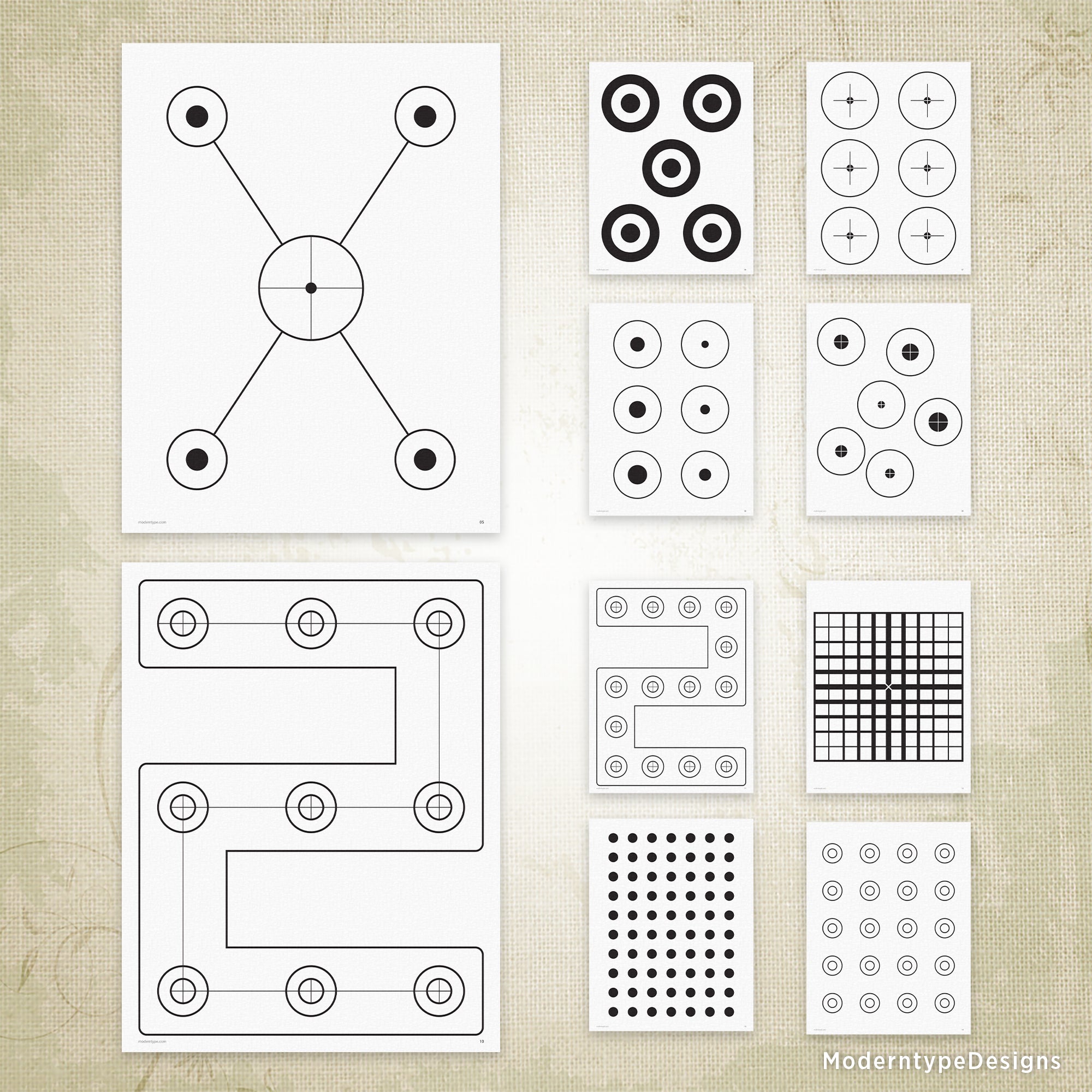 50 Shooting Targets Printable