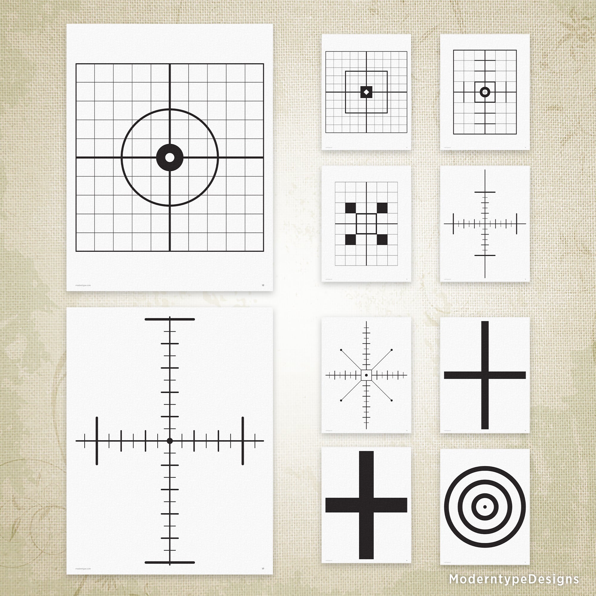 50 Shooting Targets Printable