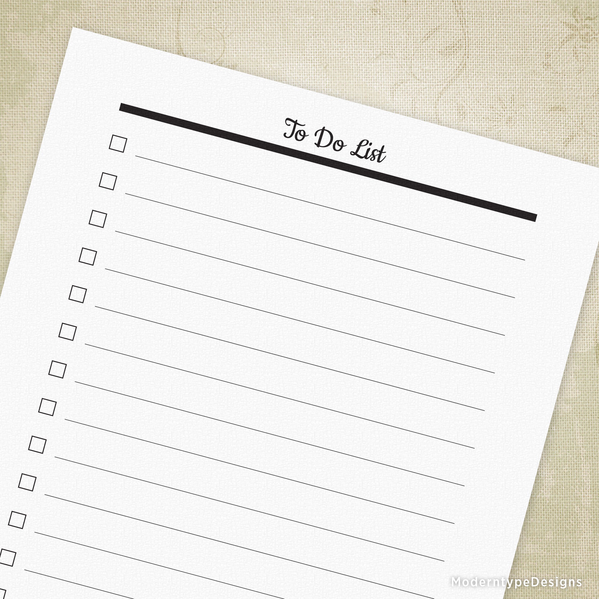 To Do List Planner Printable