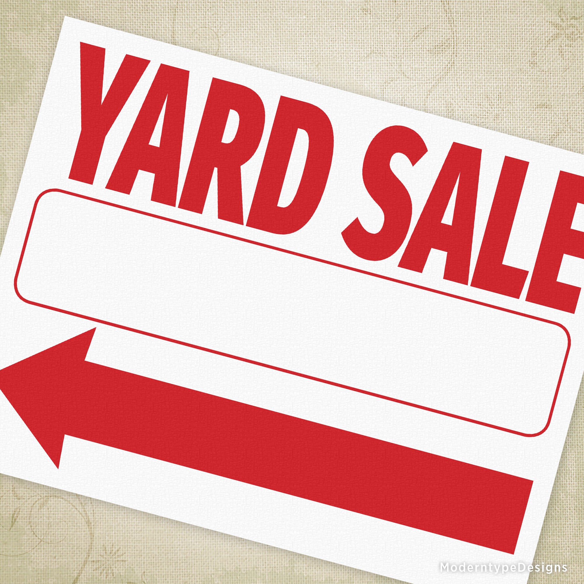 Yard Sale Flyer Printable Sign (Left & Right Arrows) yard-sale-flyer-printable-sign-left-right-arrows