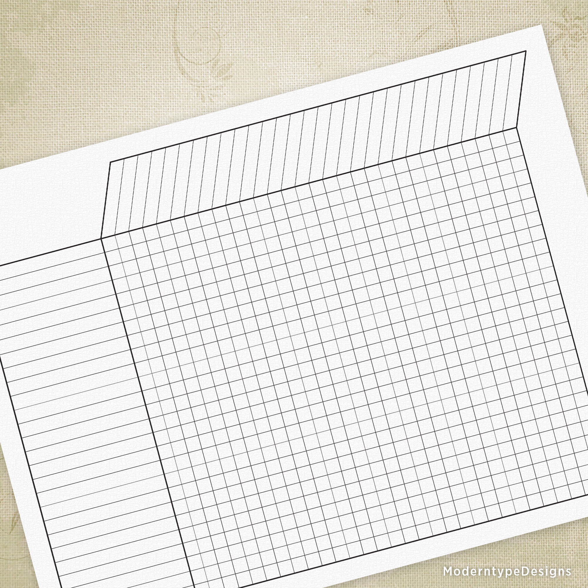 Blank Spreadsheet Printable