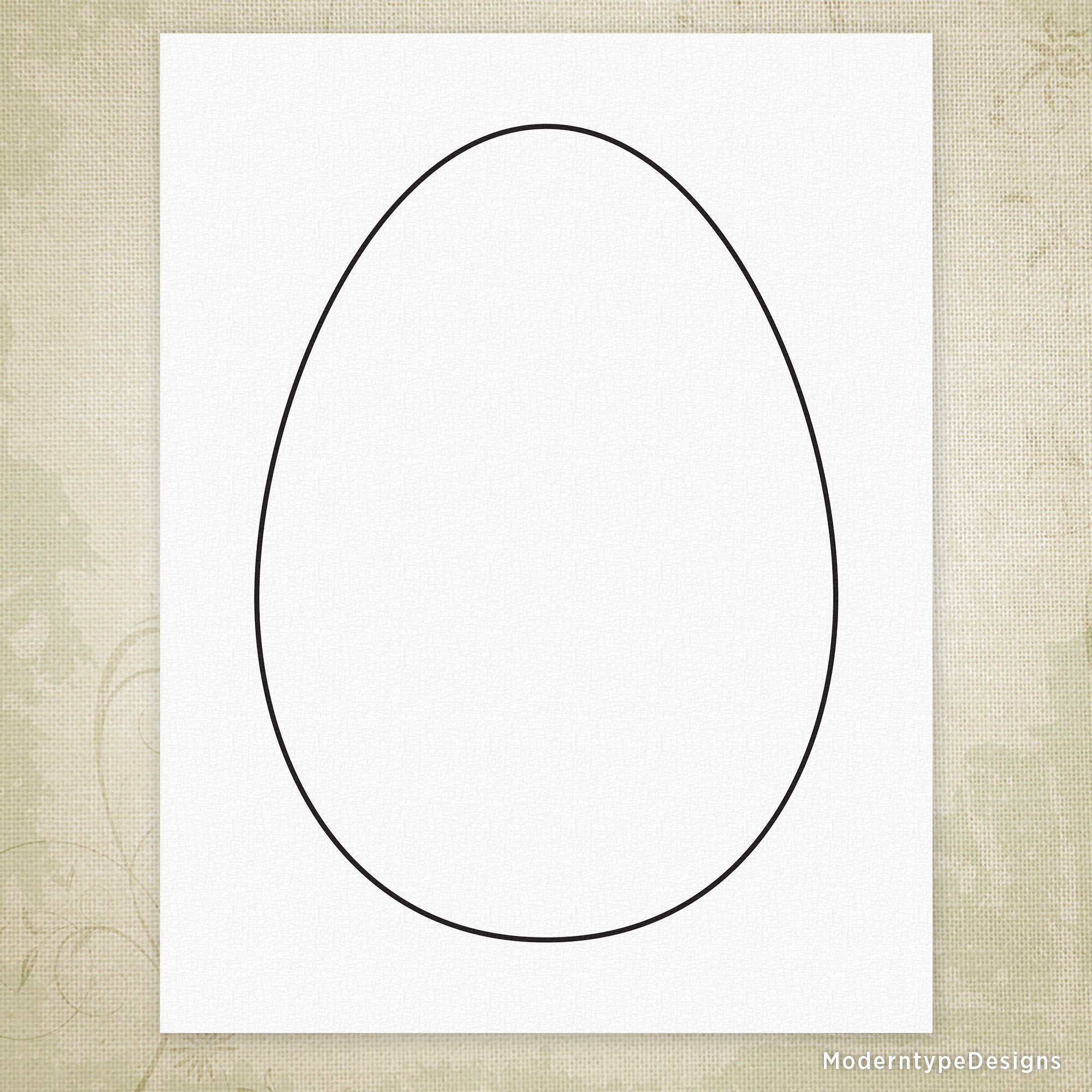 Easter Eggs Template Printable