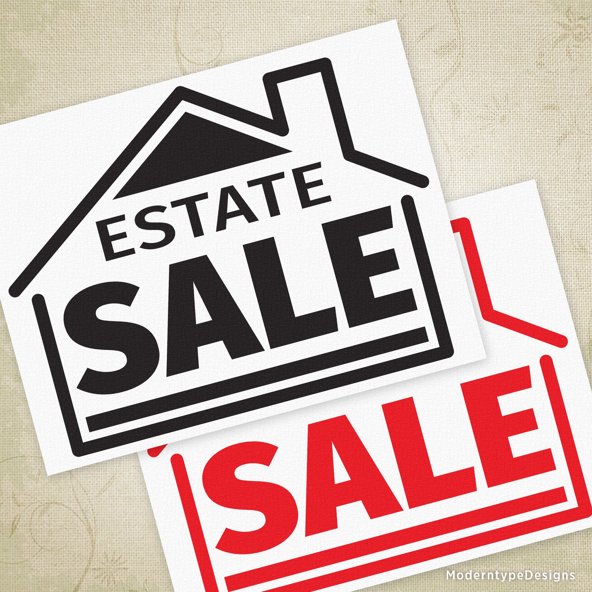 Estate Sale Flyer Printable Sign