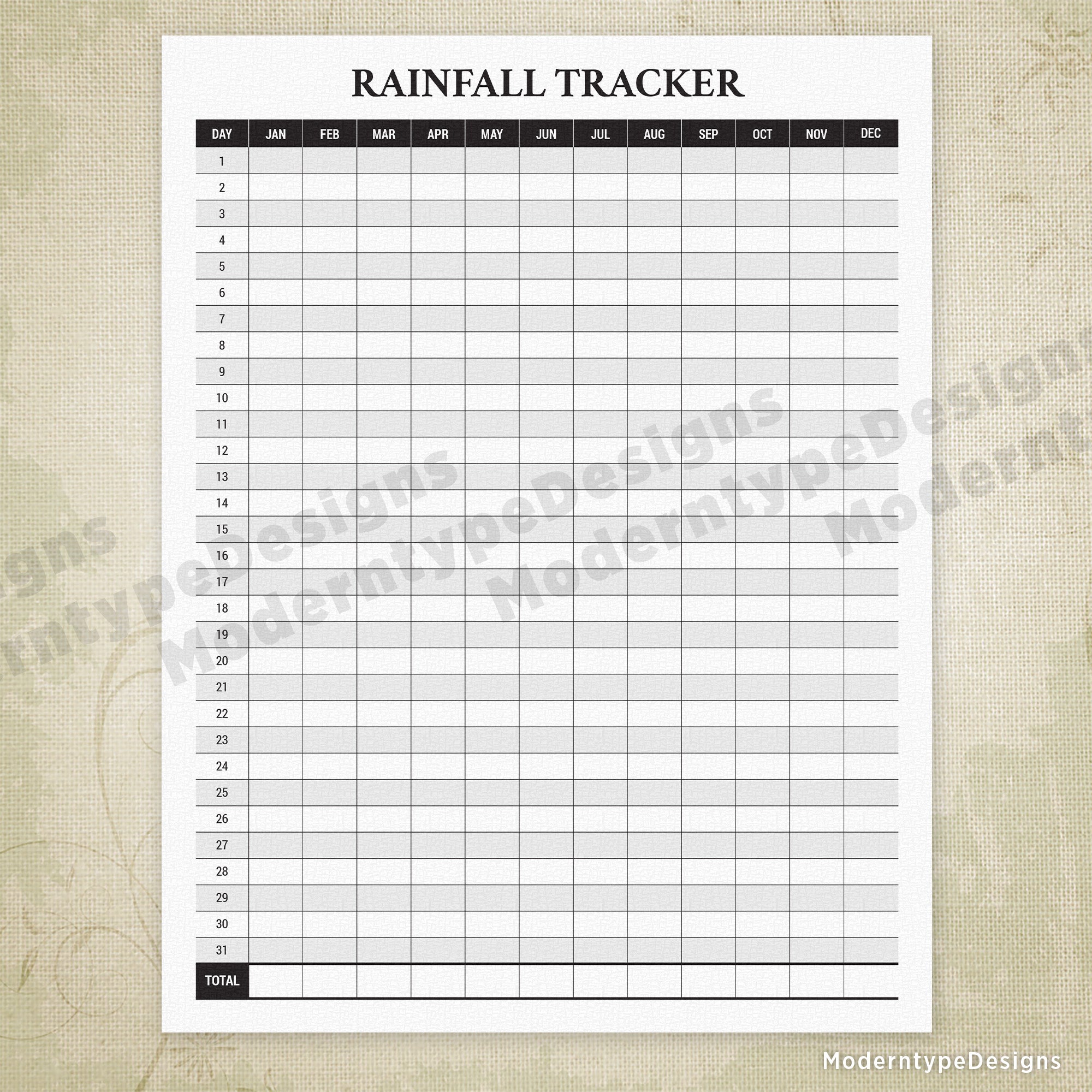 Monitor local weather with precision using the Rainfall Tracker Printable PDF. This easy-to-use tool lets you accurately record daily rainfall, helping you analyze patterns and plan accordingly.
