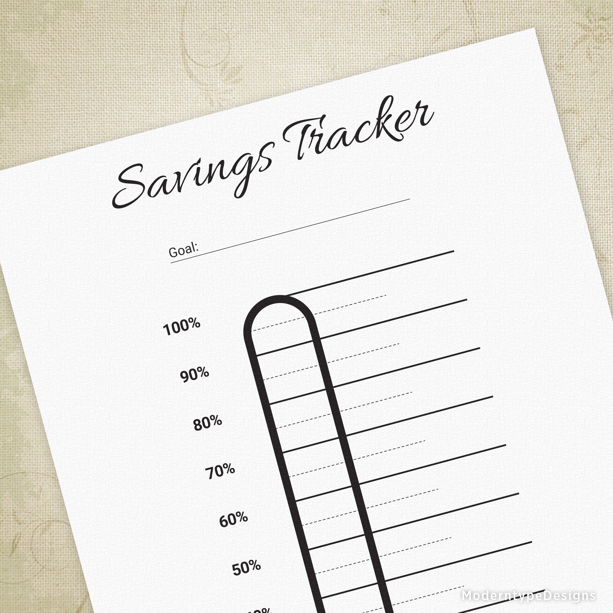Savings Tracker Printable