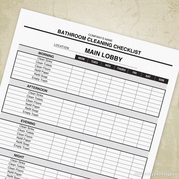Bathroom Cleaning Checklist Printable, Editable bathroom-cleaning-checklist-printable-editable