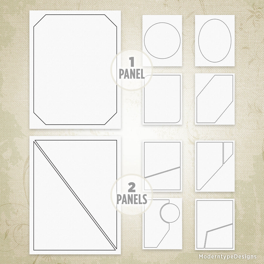Complex Comic Book Panels Printable