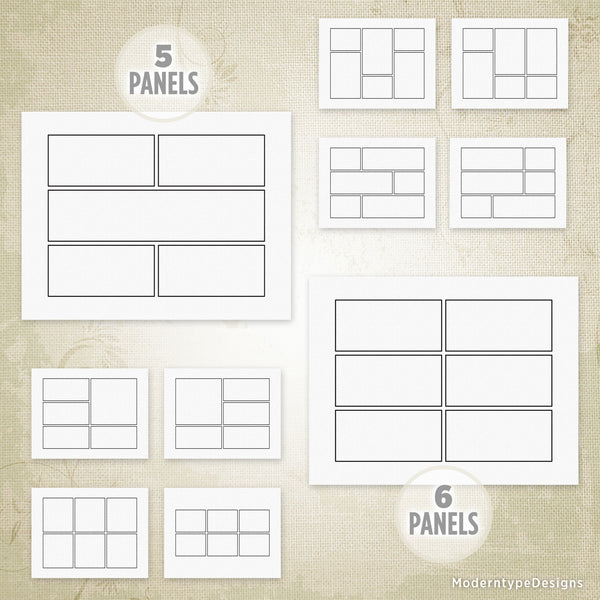 Basic Comic Strip Panels Printable