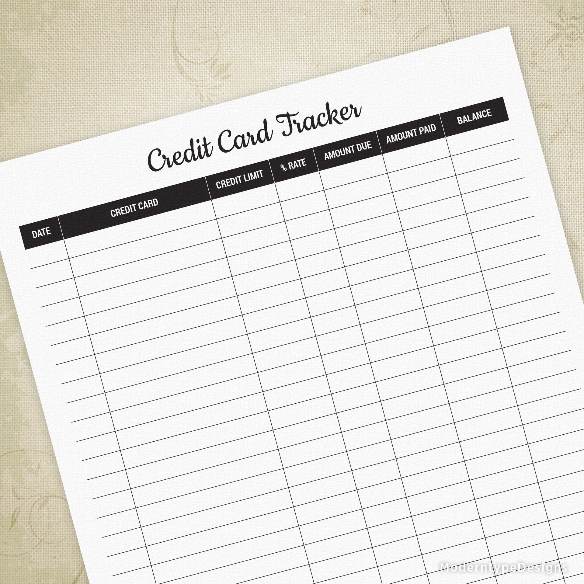 Credit Card Tracker Printable for Free Printable Credit Card Signs