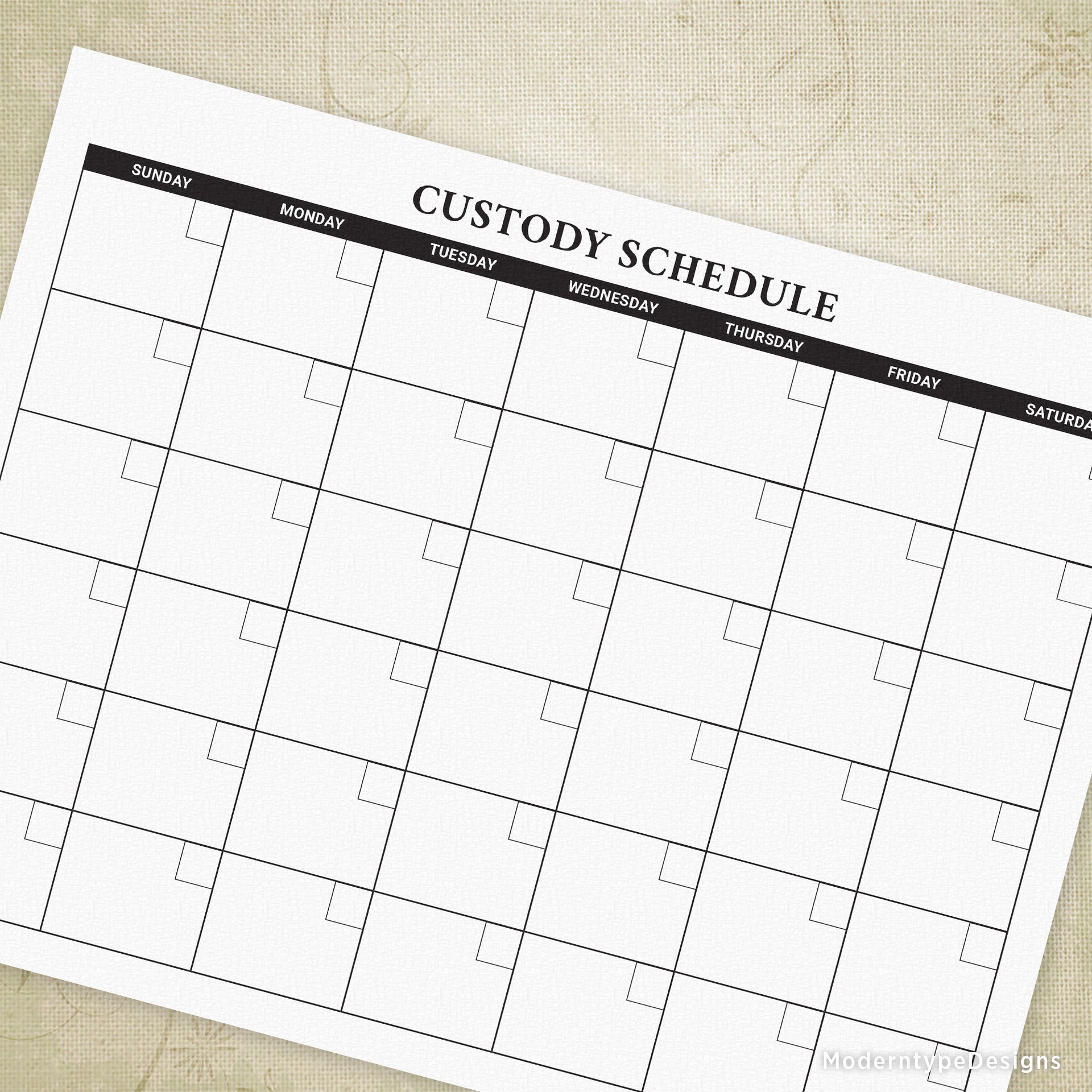 Custody Schedule Calendar Printable for Parents custody-schedule-calendar-printable-for-parents