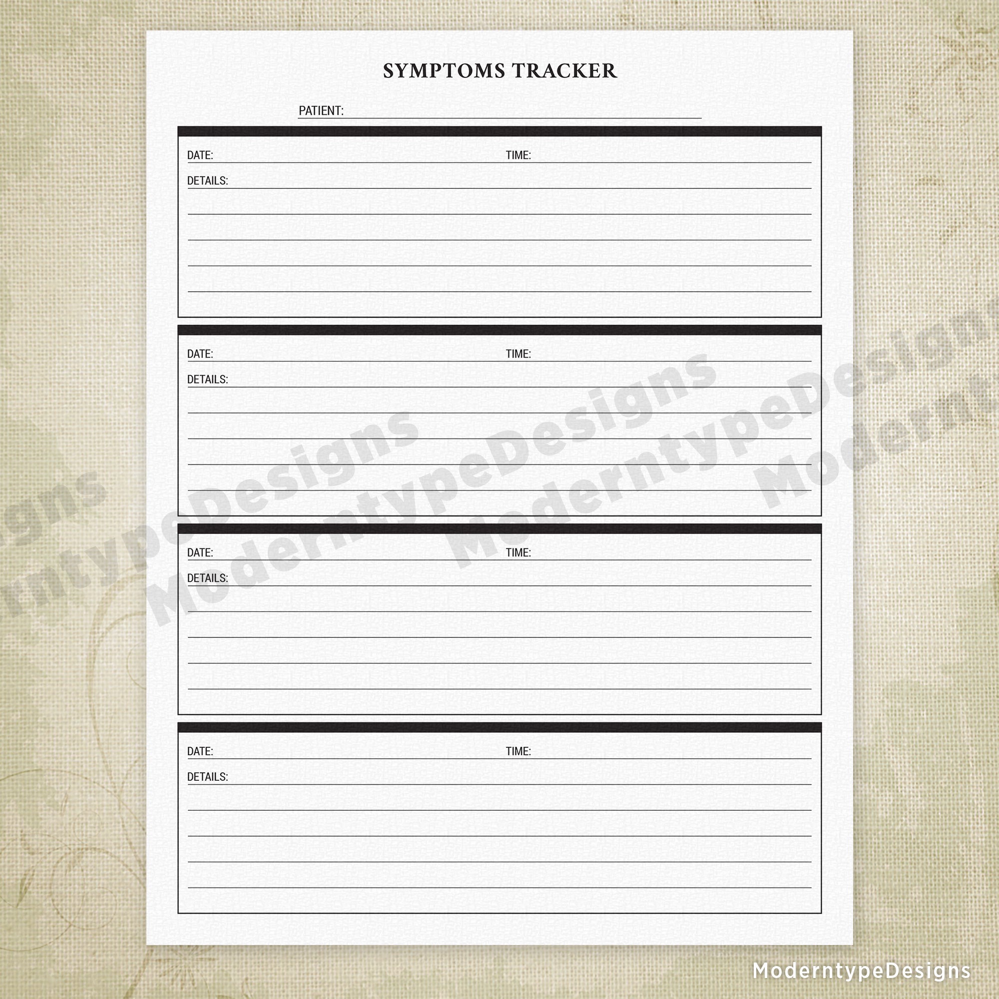 Doctor Visit Printable Kit for Patients