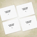 Flash Cards Printable Large 5 5 X 4 25 Editable
