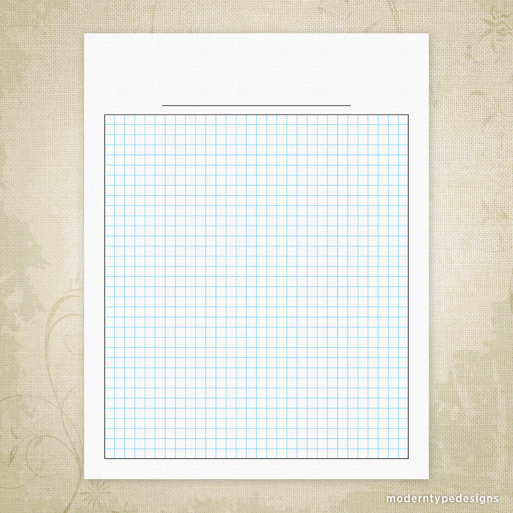 Graph Paper Printable for Clipboard