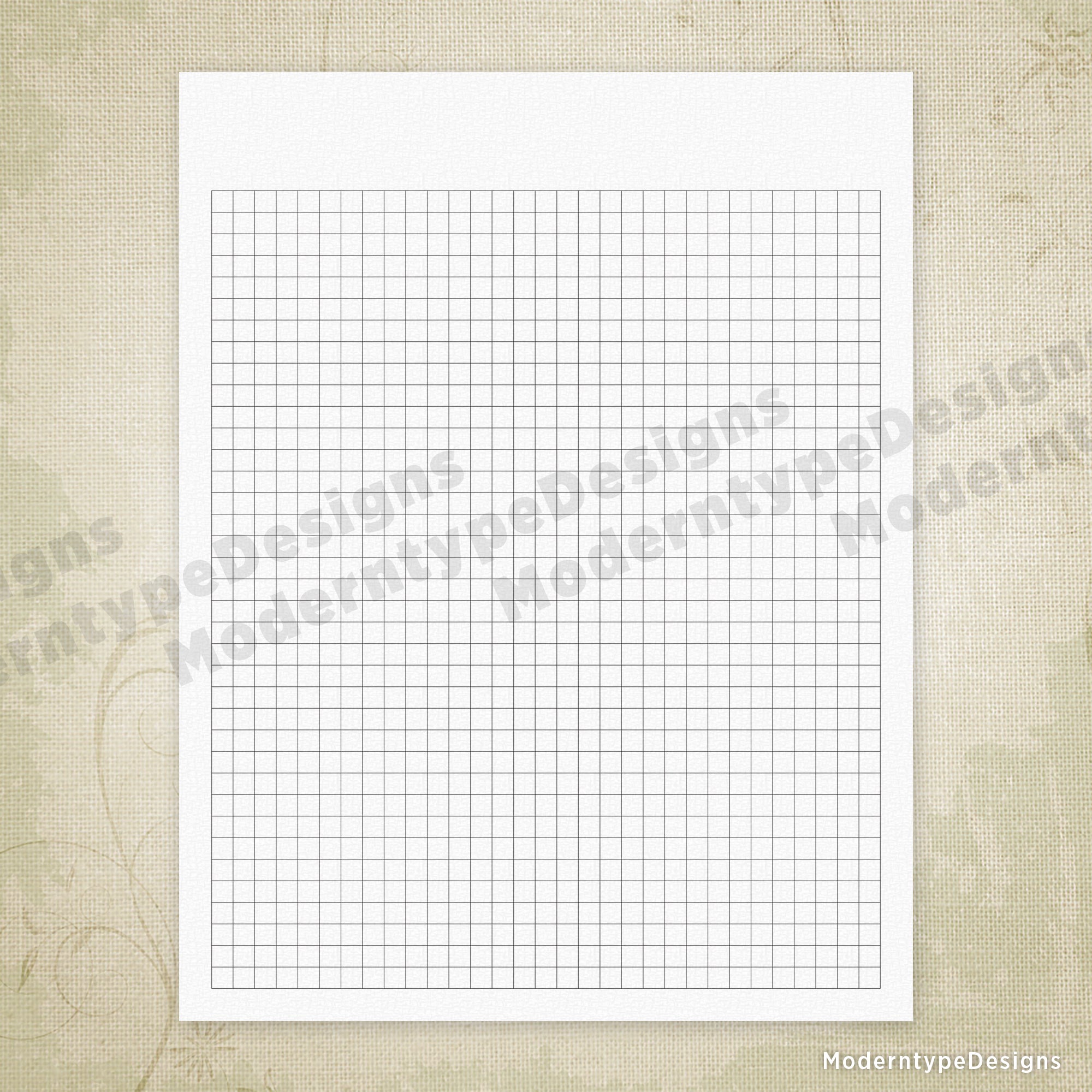 Regular Square Grid Digital Paper Printable
