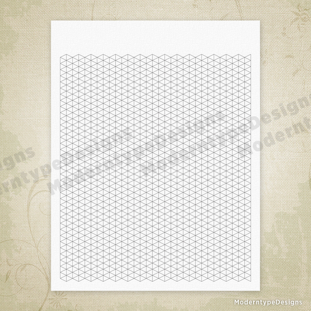 Triangle Grid Digital Paper Printable