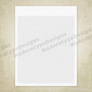Hexagon Grid Digital Paper Printable