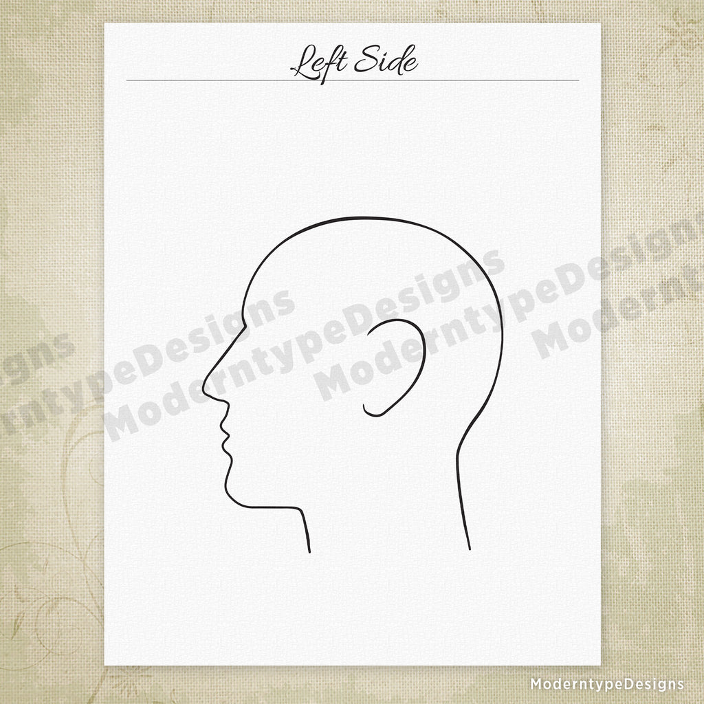 Hairstyles Drawing Printable