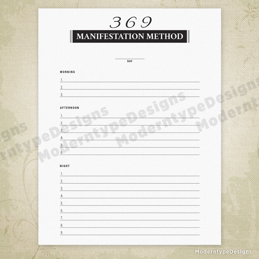 The Manifestation Method Kit Printable