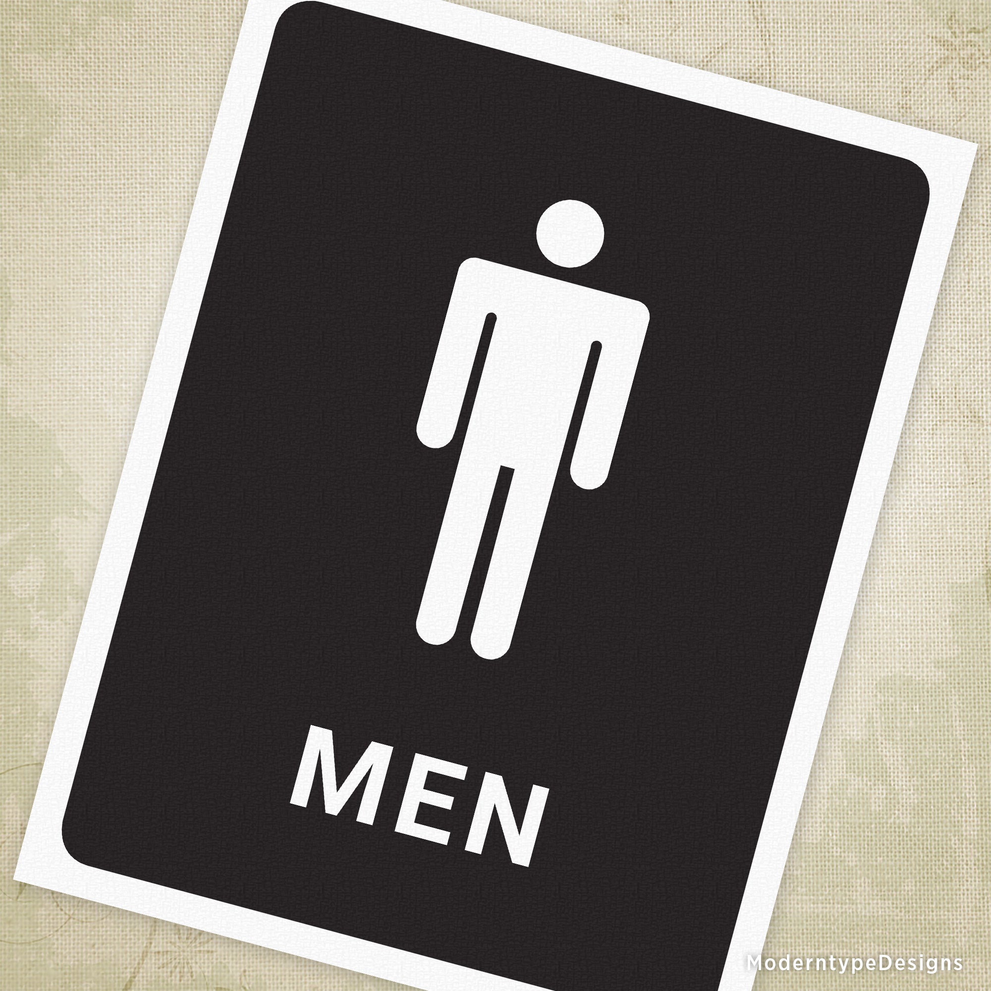 Restroom for Women & Men Printable Signs