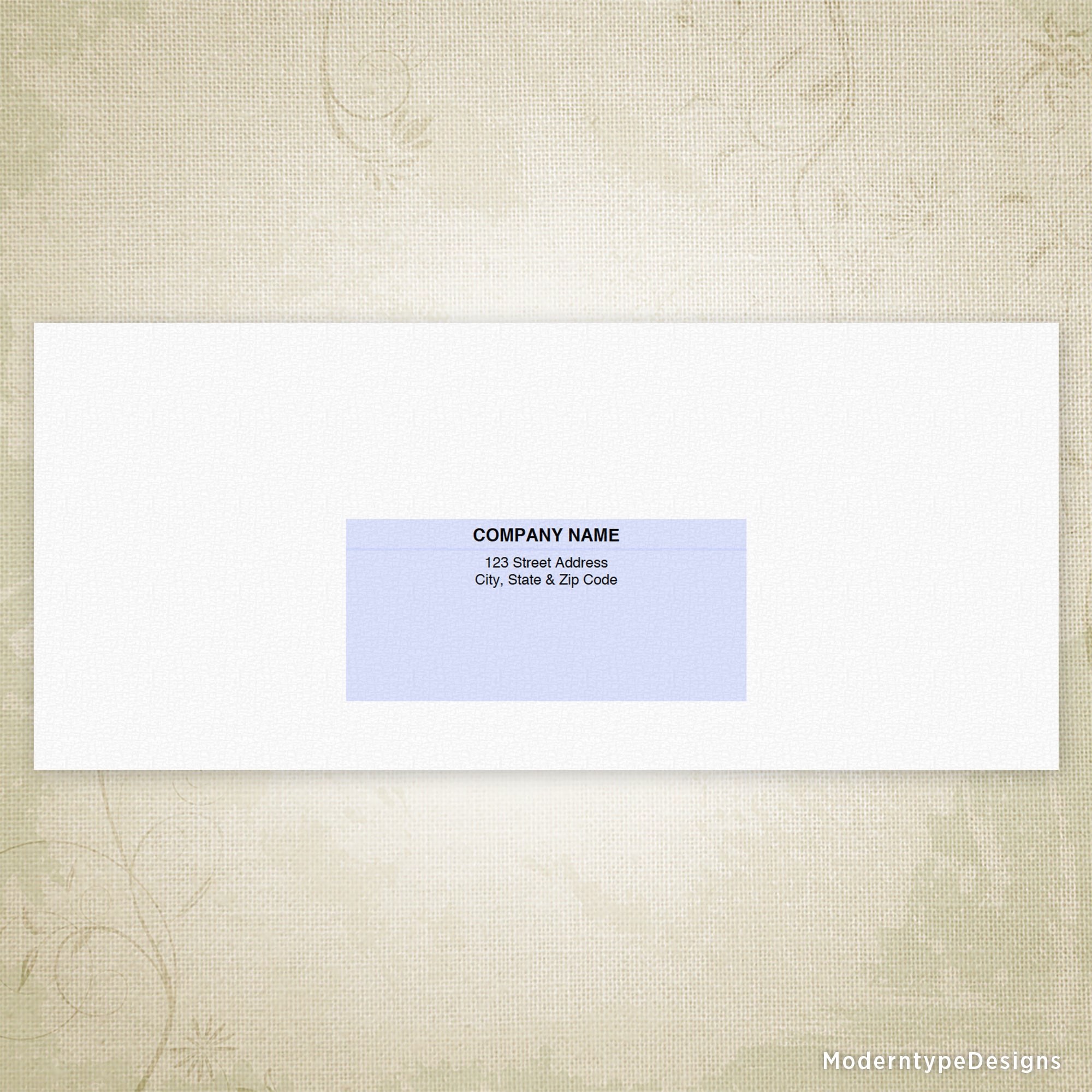 No. 9 Reply Envelope Printable, Editable