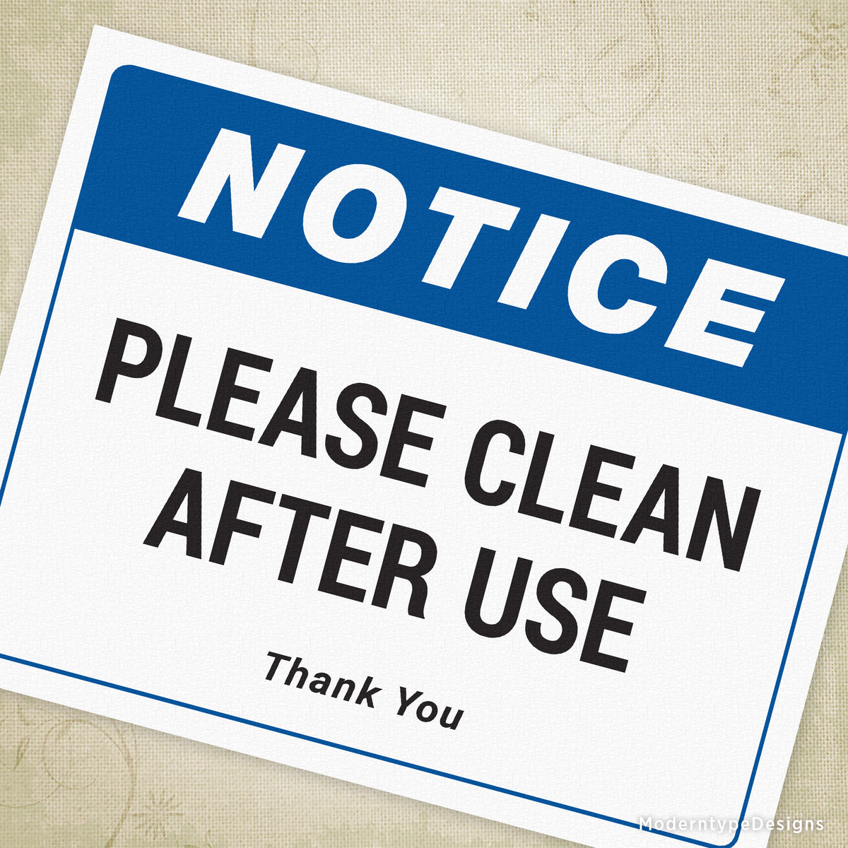 Dispose After Use Sign Please Clean After Use Printable Sign