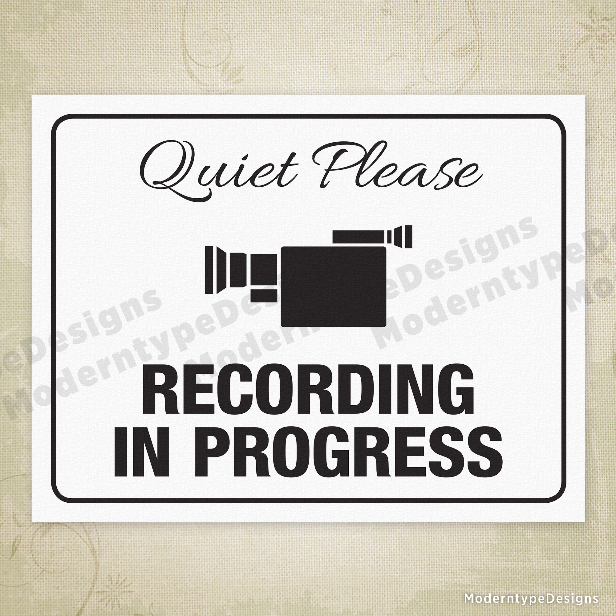 recording-in-progress-printable-signs for Free Printable Quiet Please Signs Recording in Progress Printable Signs for Free Printable Quiet Please Signs