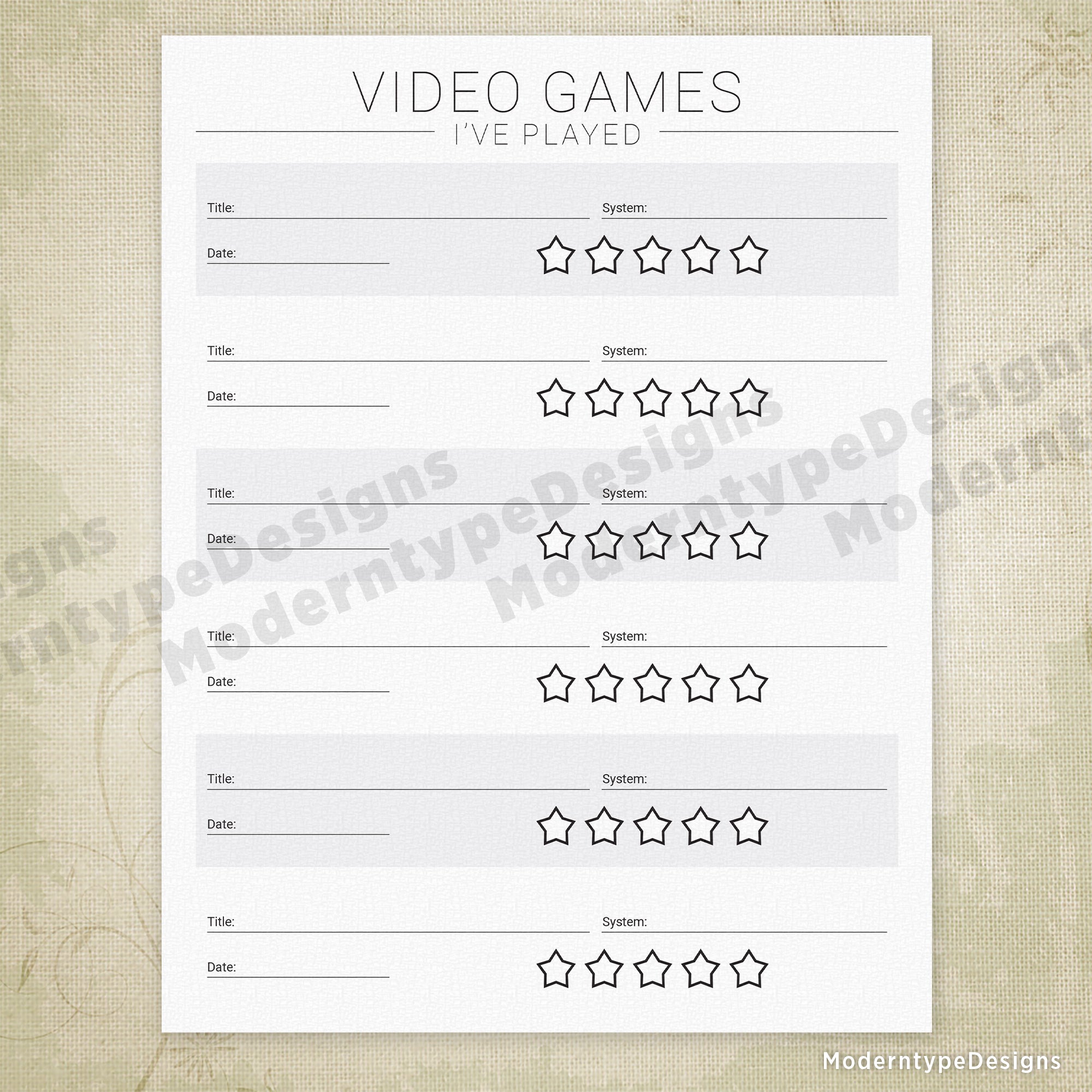 I want hot sale to video game